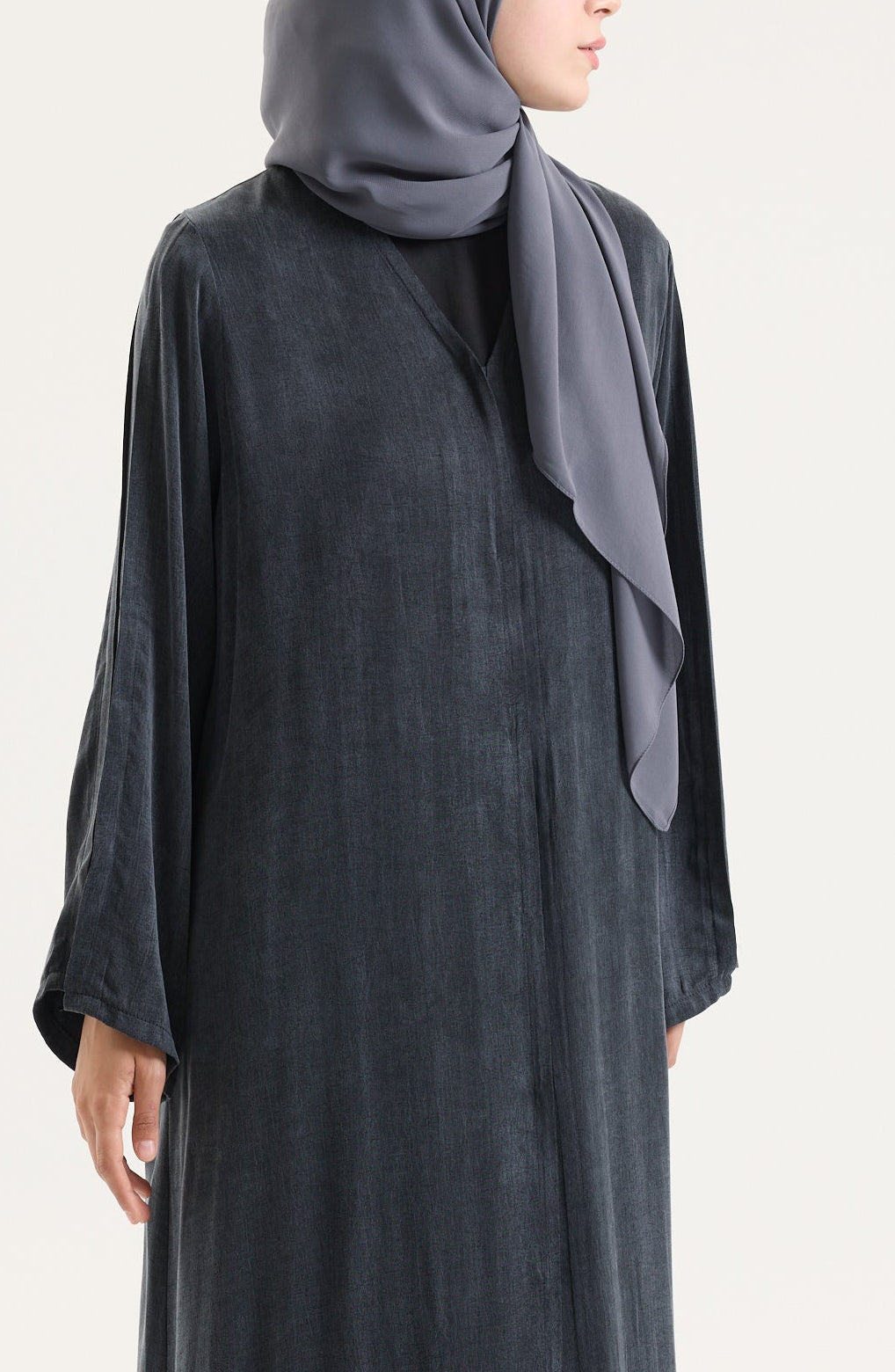 Füme Japon Şifon Şal Hubab Abaya