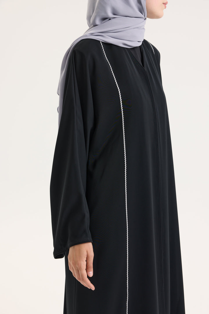 Açık gri Japon Şifon Şal Hubab Abaya