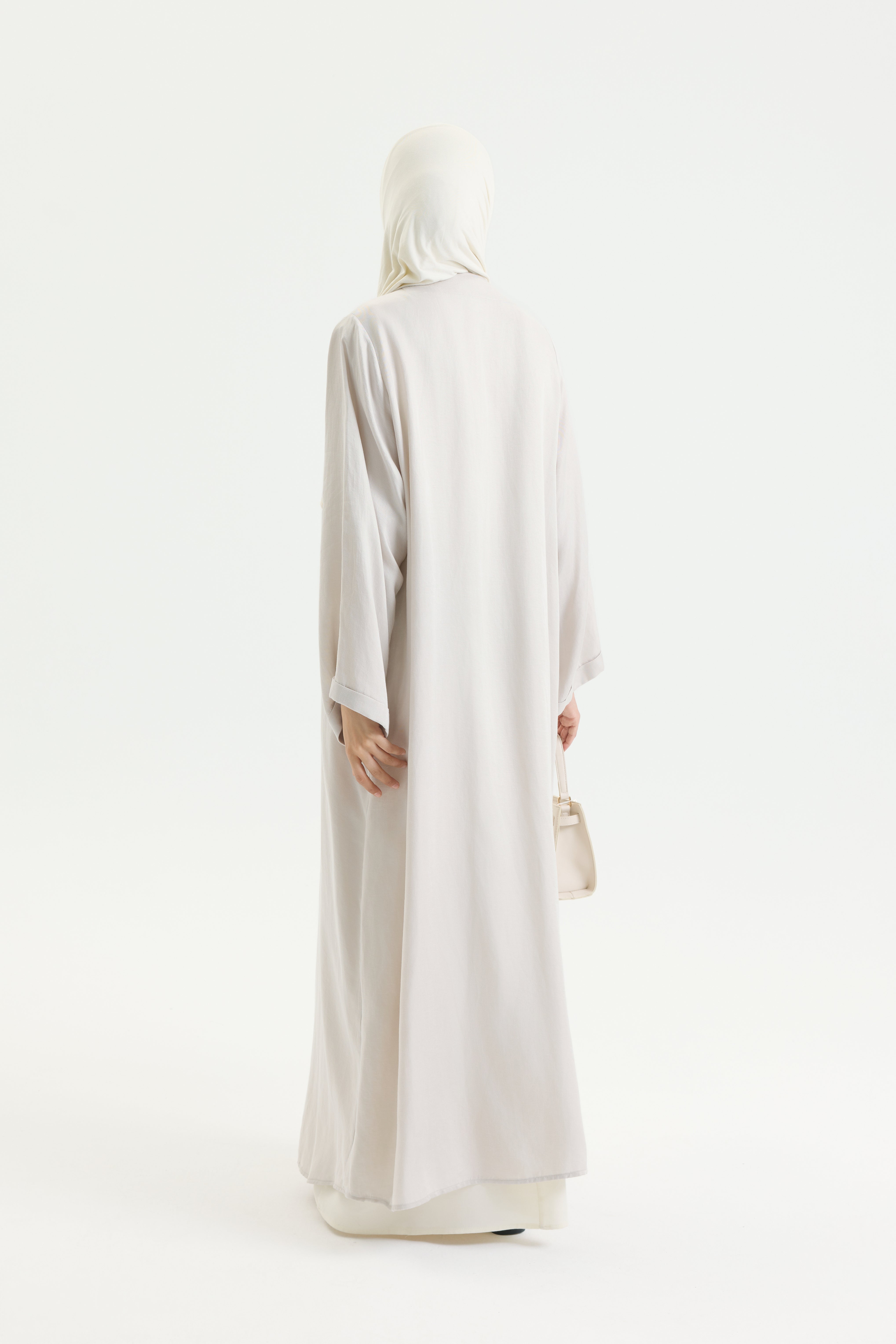 BRİT DETAYLI SEDEF KUPRA ABAYA Hubab Abaya