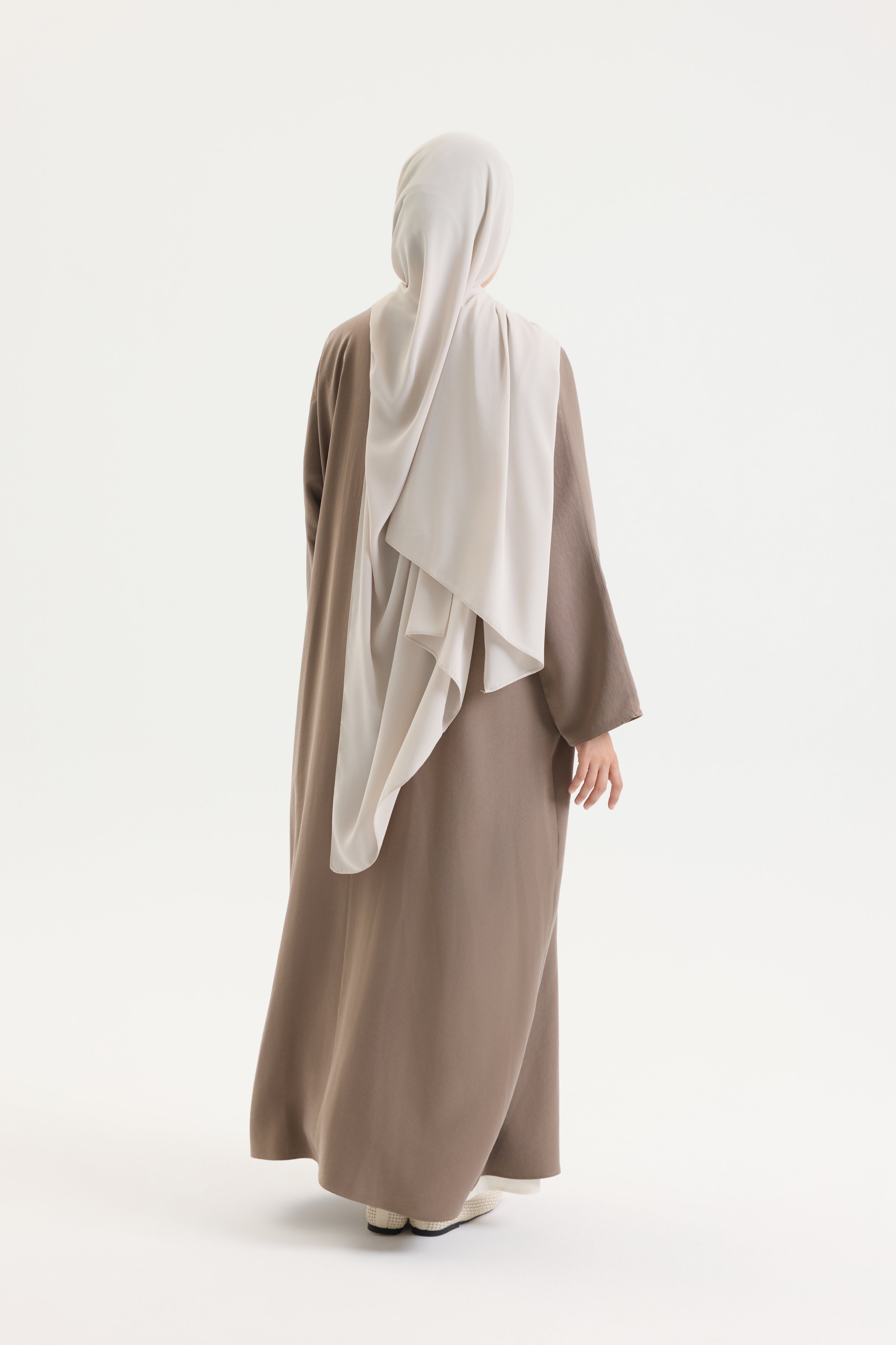 Önden Bağlamalı Vizon Bow Abaya Hubab Abaya