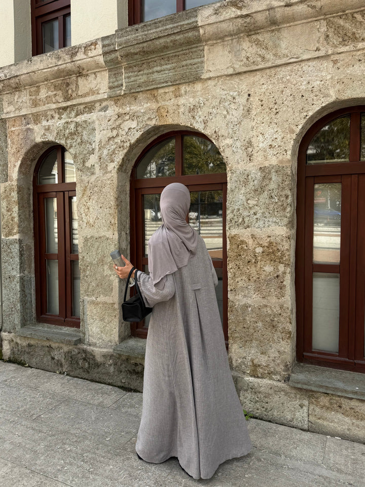Daily Abaya Gri Hubab Abaya