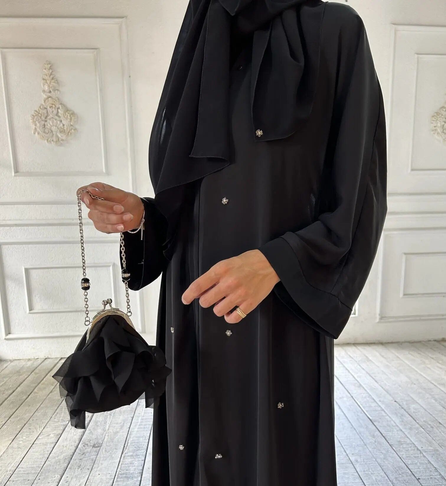 Rabia Abaya Tesettür Kadın Giyim Hubab Abaya